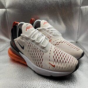 Size 8 Nike‎ Air Max 270 White Mantra Orange Womens Running Shoes DZ4439-100